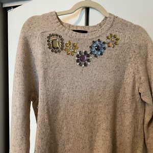 JCrew Jeweled Sweater